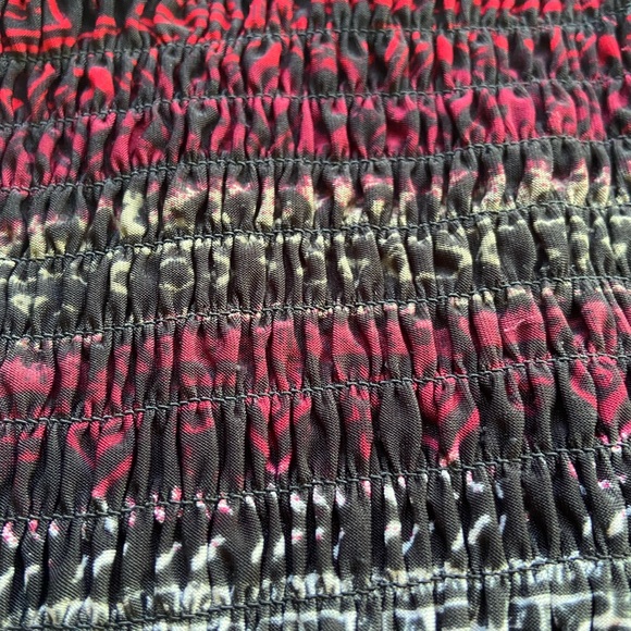 Aztec Pattern Strapless High Low Sun Dress - Picture 3 of 4